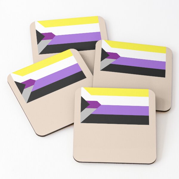 Item preview, Demisexual Nonbinary flag colors designed and sold by StickerPolitics.