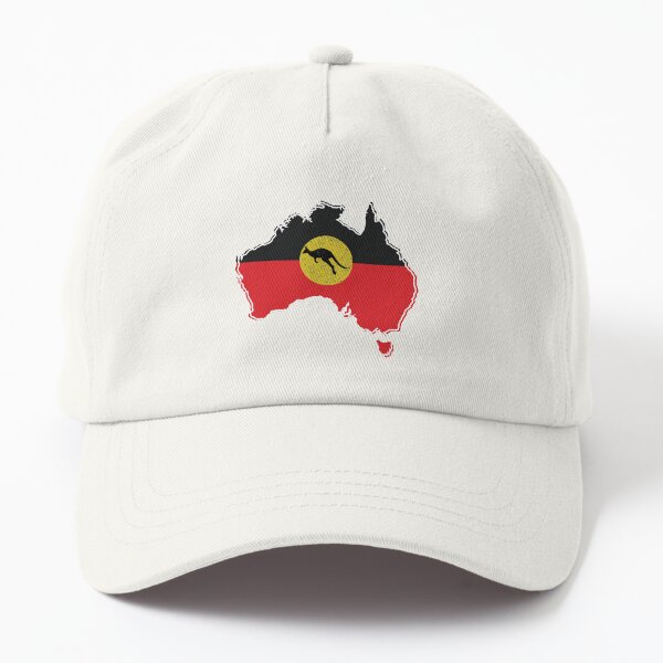 Copy of Aboriginal Australians Flag , Kangourou II Dad Hat