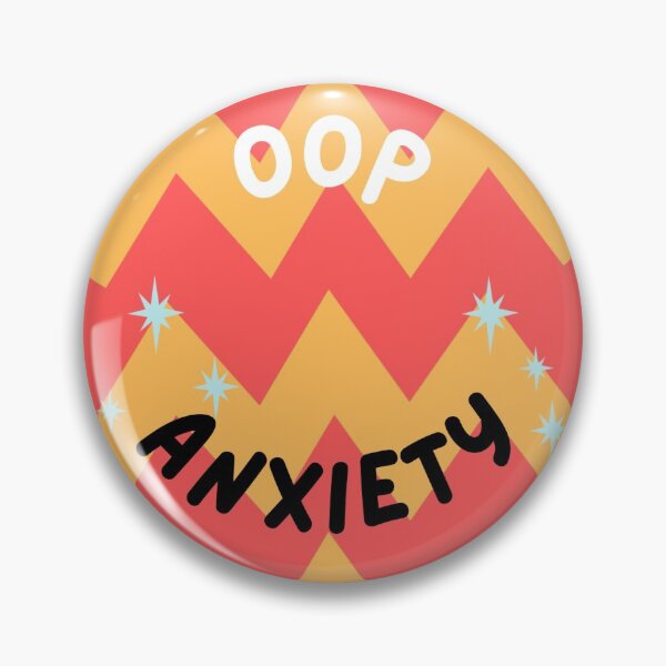 Item preview, oop Anxiety pin designed and sold by Lupe8707.