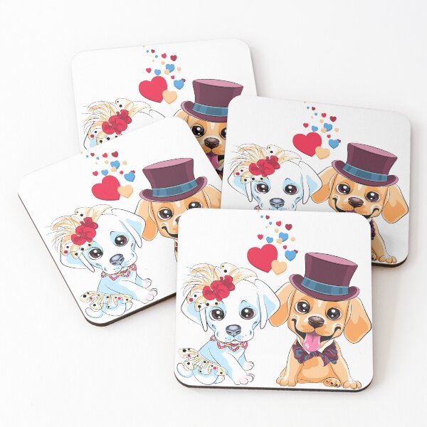 Item preview, Cute Love Copple Puppy Dogs Labrador Retriever  designed and sold by Product  Stella.