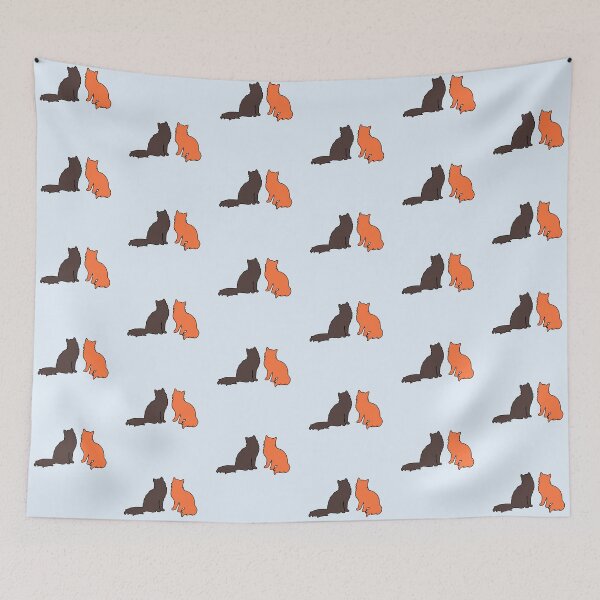 Item preview, Dani & Zafir Twinning (Orange & Brown Cats) designed and sold by andmarstan.