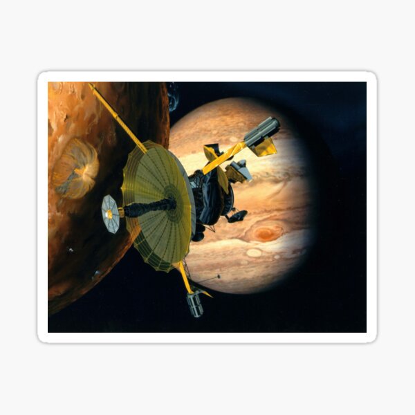 Galileo. Probe, Io, Jupiter, Space, Space Craft, Explore, Solar system. Sticker