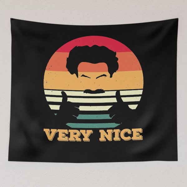 Item preview, B o r a t&x27;s "Very Nice" retro sunset Essential designed and sold by NicoleDavis01.