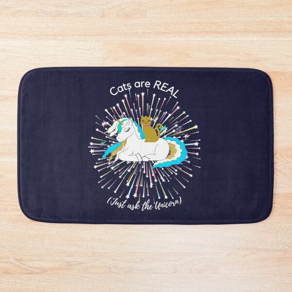 Item preview, Cats are Real, Just ask the Unicorn. designed and sold by PurrfectLuv.