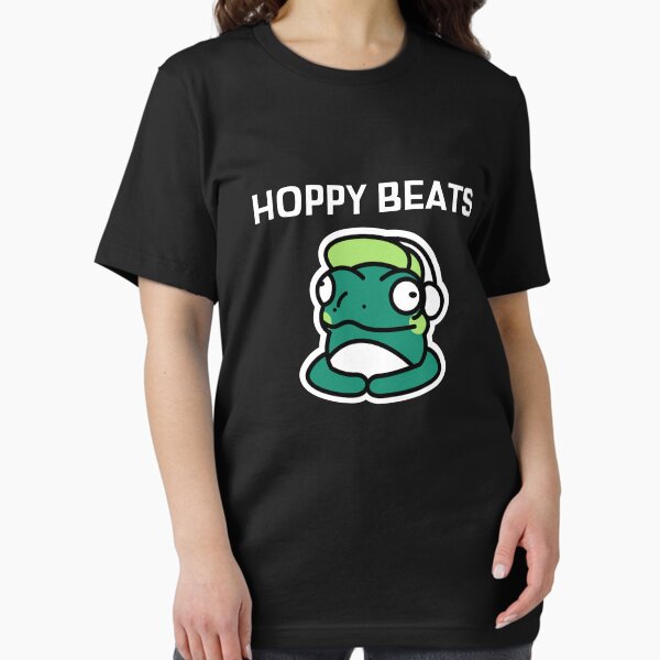 Vista previa del artículo con la obra «Hoppy Beats Funny Frog Música divertida», diseñado y vendido por Rwsnider8.