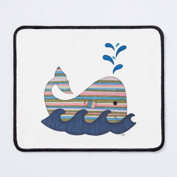 Item preview, Striped Whale designed and sold by ErinBrieArt.