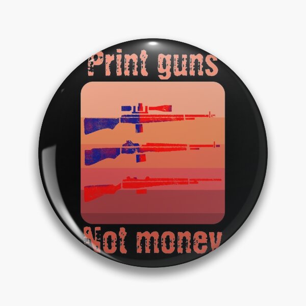 Item preview, Print Guns Not Money (US Flag) designed and sold by Daluyong.
