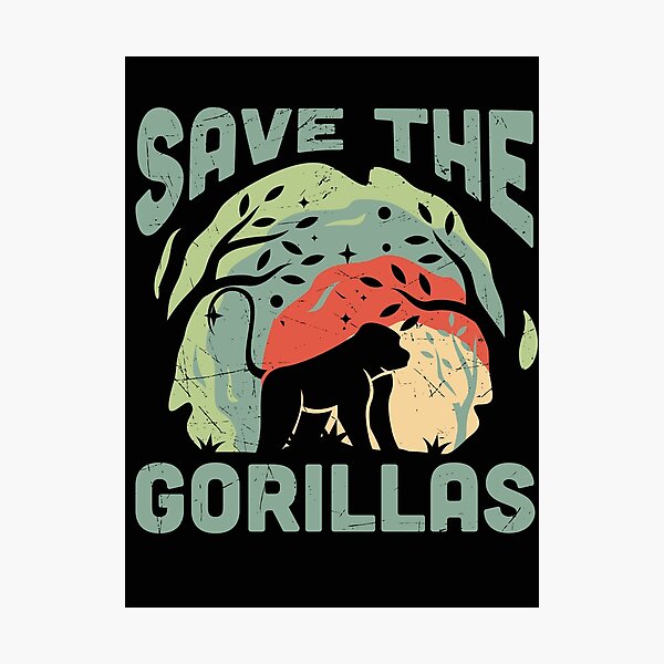 Item preview, Save the gorillas designed and sold by Usatazon on.