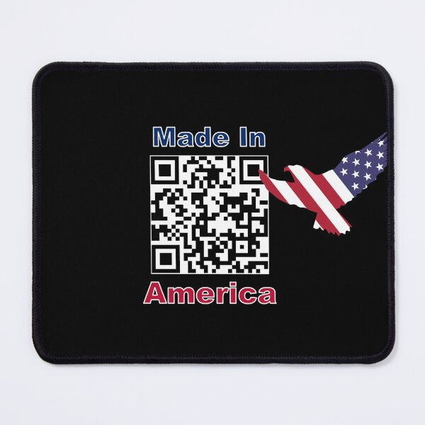 Item preview, Made In America QR Code with Flying Bald Eagle designed and sold by SuperDragon.