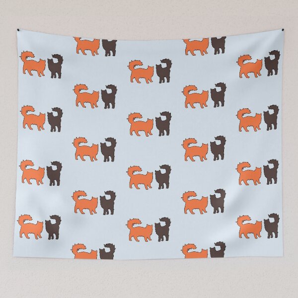 Item preview, Dani & Zafir Vibing (Orange & Brown Cats) designed and sold by andmarstan.