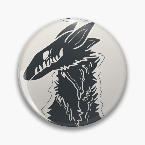 Item preview, horned wolf (grey) designed and sold by TinyWooshShop.