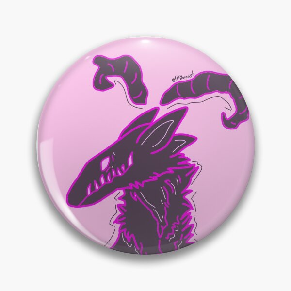Item preview, horned wolf (pink) designed and sold by TinyWooshShop.