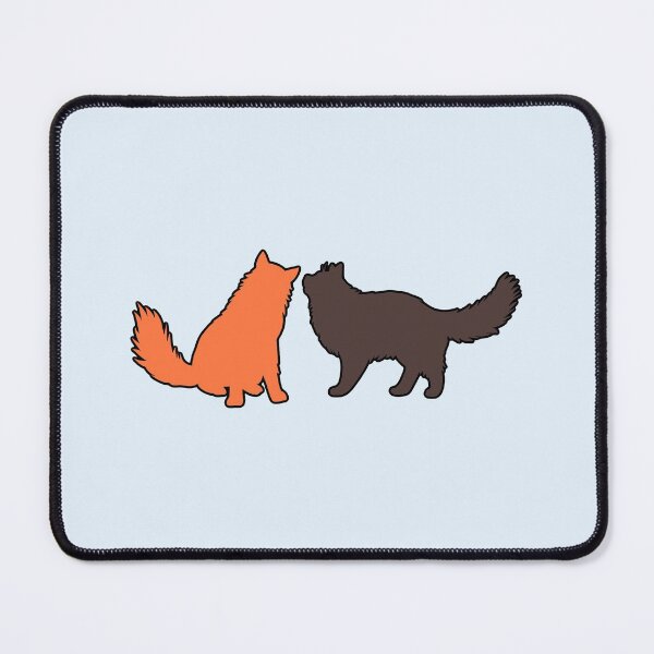 Item preview, Dan & Zafir Telling Secrets (Orange & Brown Cats) designed and sold by andmarstan.