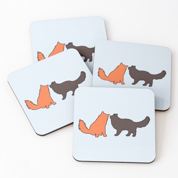 Item preview, Dan & Zafir Telling Secrets (Orange & Brown Cats) designed and sold by andmarstan.