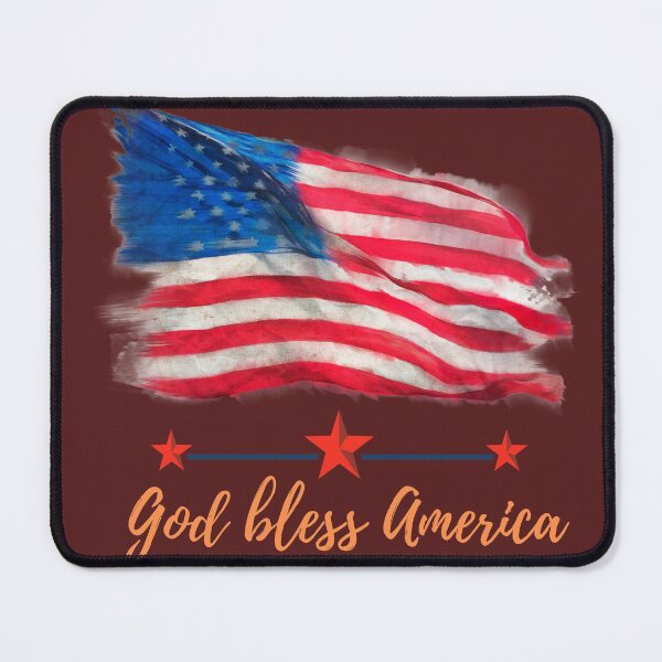 Item preview, America flag - 3 Star God bless America designed and sold by myteebaq.