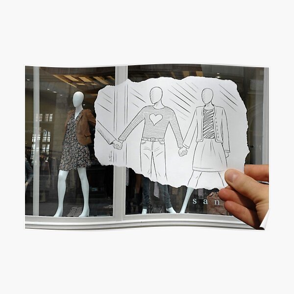 People Pencil Vs Camera Poster