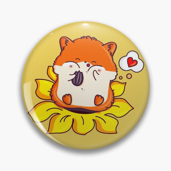 Item preview, Sunflower Hamster Heart designed and sold by MagicStrawberry.