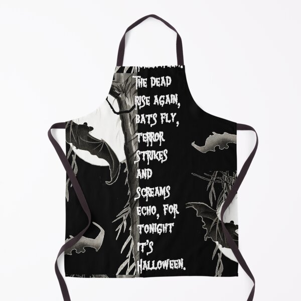 Item preview, The dead rise again, bats fly, terror strikes and screams echo, for tonight it's Halloween. - white text designed and sold by hasbeenz.