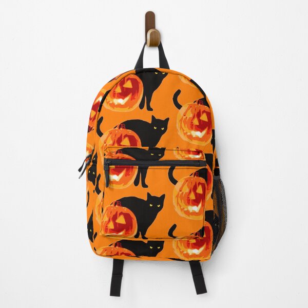 Item preview, Cat and Jack-o'-Lantern designed and sold by ArtEntwined.