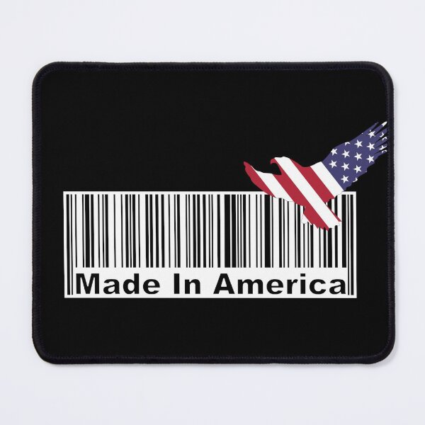Item preview, Made In America Barcode with Flying Bald Eagle designed and sold by SuperDragon.