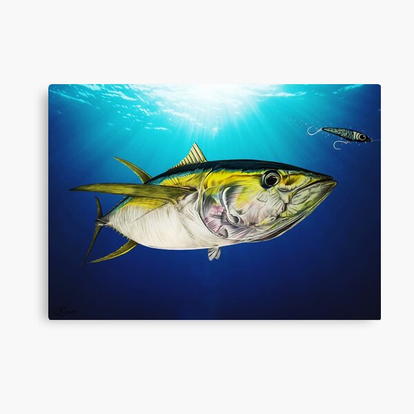 Yellowfin Tuna Canvas Prints for Sale