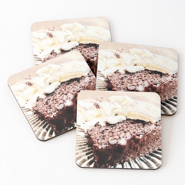 Item preview, Chocolate Cake Topped With Vanilla Ice Cream designed and sold by TM Art.