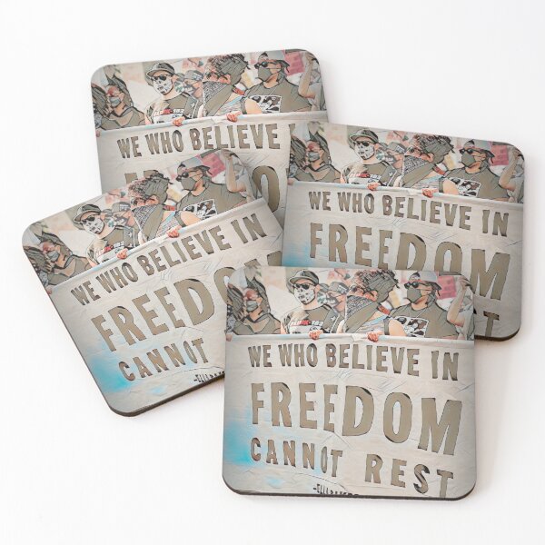 Item preview, We who believe in FREEDOM cannot REST designed and sold by Marlene Watson-Hall.