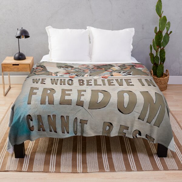 Item preview, We who believe in FREEDOM cannot REST designed and sold by Marlene Watson-Hall.