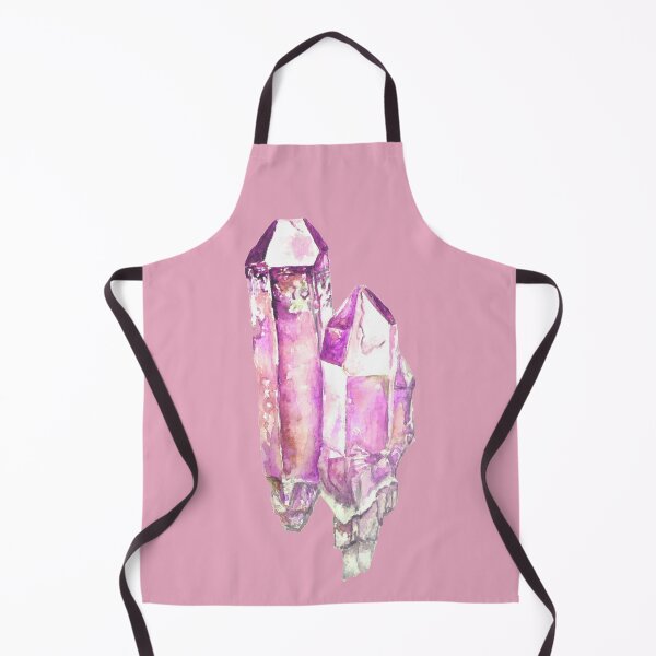 Item preview, Pink Amethyst crystal, watercolour crystal painting designed and sold by Goldstarwork.