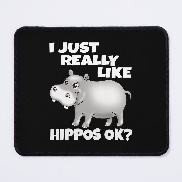 Item preview, I Just Really Like Hippos Funny Cute Hippopotamus designed and sold by pablomendoza.
