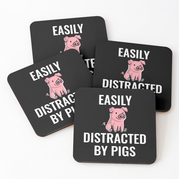 Item preview, Easily Distracted By Pigs designed and sold by manishfzr1995.