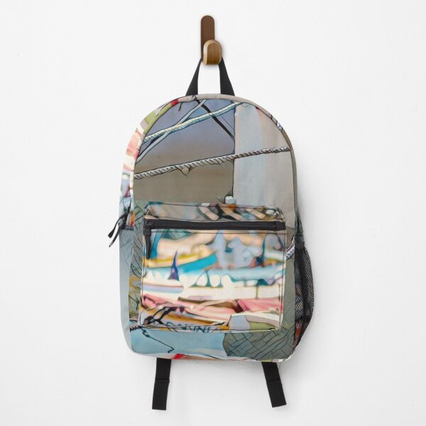 Item preview, Fishing Boats in the harbour in Nice, France designed and sold by Marlene Watson-Hall.