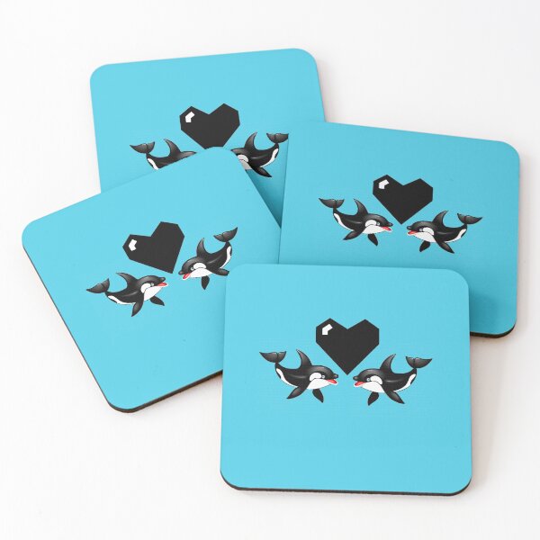 Item preview, DOLPHIN IN LOVE-VALENTINE DAY HEART designed and sold by samArtline.