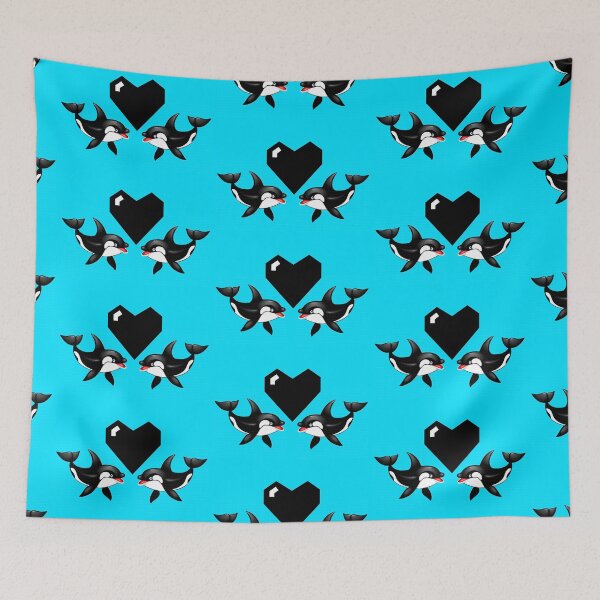 Item preview, DOLPHIN IN LOVE-VALENTINE DAY HEART designed and sold by samArtline.