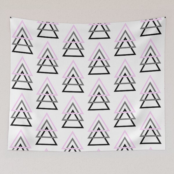 Item preview, 3 Triangles (pink, grey, black) designed and sold by Marla Perelmuter.