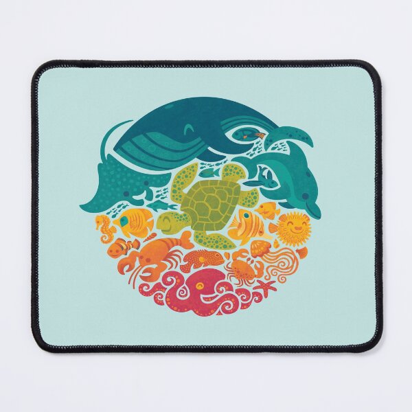 Item preview, Aquatic Rainbow (light blue) designed and sold by Wayne Minnis.