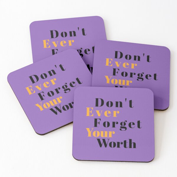 Item preview, Don’t ever forget your worth designed and sold by Bash0sh0.