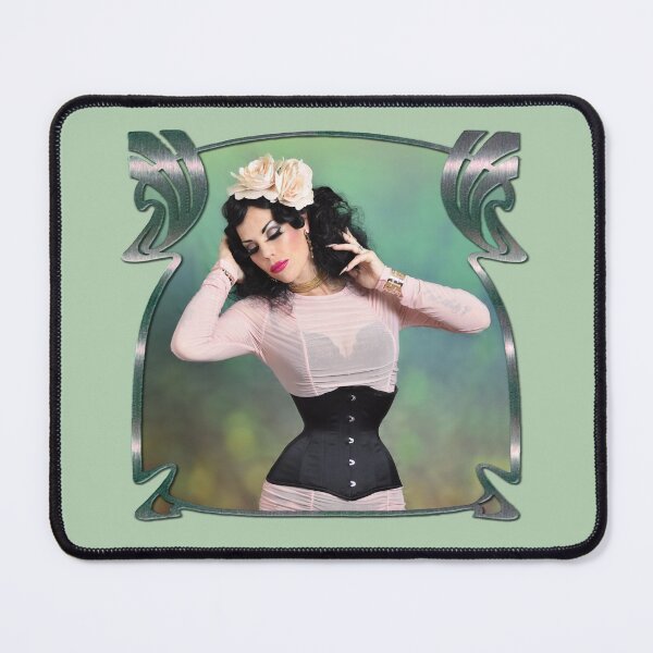 Item preview, Burlesque dancer Xarah - Pastel Peach Pinup designed and sold by Xarah.
