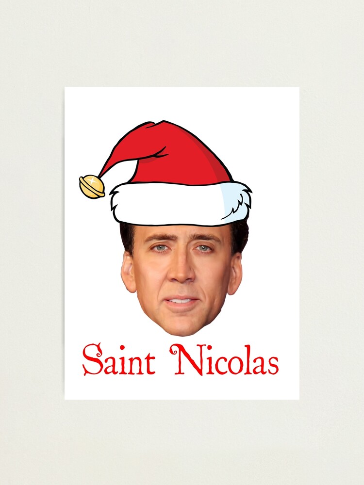 Saint Nicolas Cage Navidad Lámina fotográfica