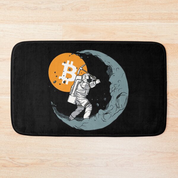 Item preview, Bitcoin Moon Man Mining Crypto Cryptocurrency  designed and sold by Bitcoin-Fashion.
