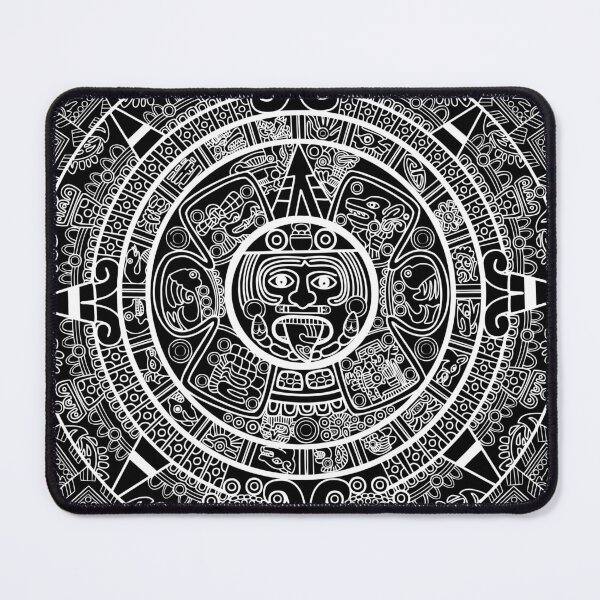 Item preview, Monochrome Mayan Aztec Calendar designed and sold by Vector Scout Lab.