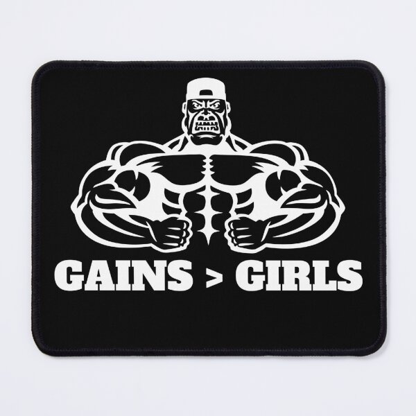 Item preview, Don't Let Distraction Come Your Way - Gains Is More Important Then Girls - Bodybuilder  designed and sold by mewsis.
