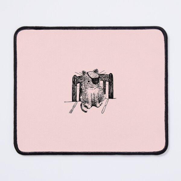 Item preview, Cute Black Cat With Eye Patch Sitting On The Table - Black Cat One Eye designed and sold by mewsis.