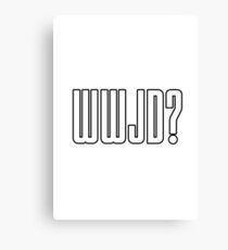 WWJD ? Canvas Print