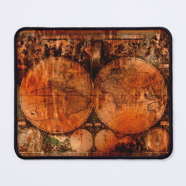 Item preview, Grunge Vintage Old World Map designed and sold by NaturePrints.