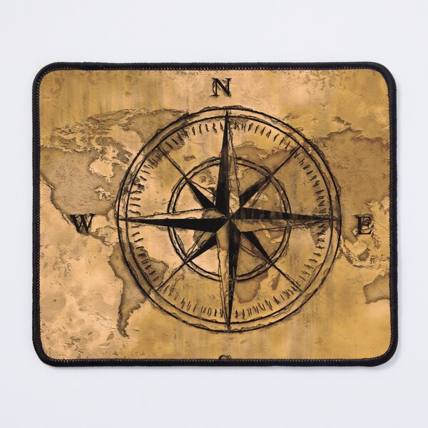 Item preview, Destinations - Compass Rose and World Map designed and sold by NaturePrints.