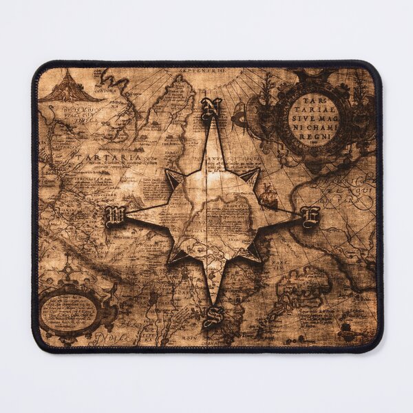 Item preview, Ancient World Traveler - Map & Compass Rose designed and sold by NaturePrints.