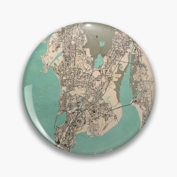 Item preview, Mumbai City Map of India - Vintage designed and sold by deMAP.