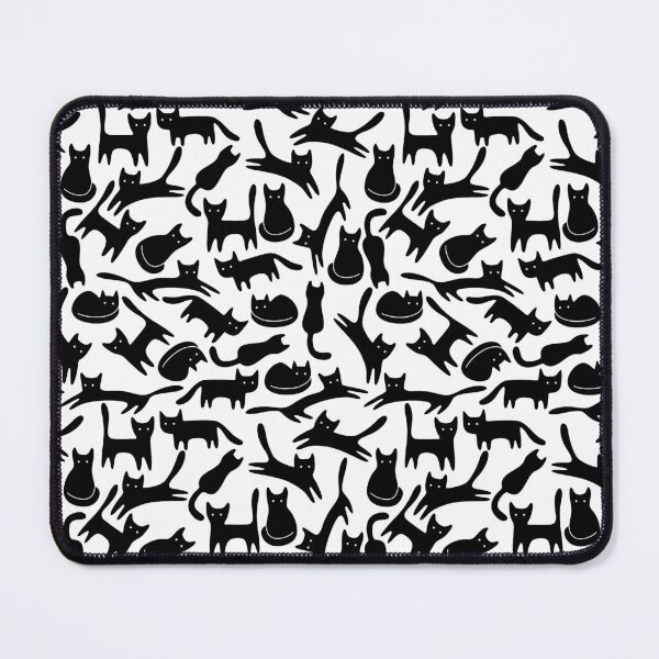 Item preview, My Cat Is My Therapist - Black And White Cat Pattern designed and sold by mewsis.