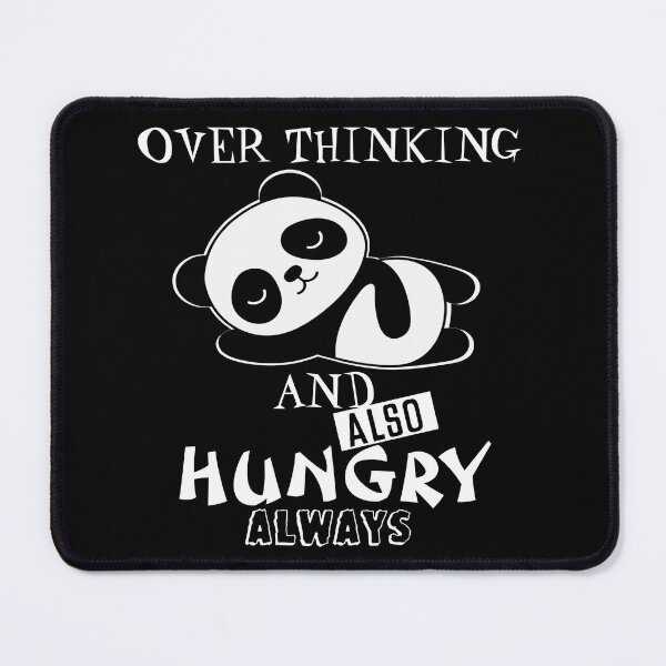 Item preview, Cute Lazy Panda - Overthinking And Also Hungry - Funny designed and sold by mewsis.